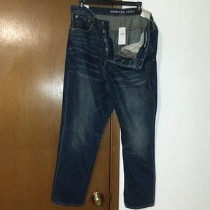 AE Hi-rise girlfriend jeans "Darkness falls" 14S